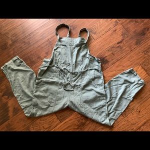 Linen overalls